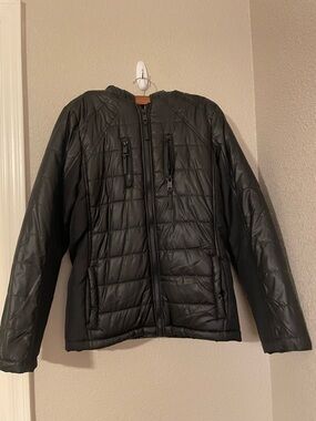 Urban Republic Black Quilted Puffer Jacket kids size 14/16